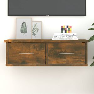 vidaXL Armoire murale Ch&ecirc;ne fum&eacute; 60x26x18,5 cm Bois d'ing&eacute;nierie