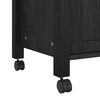 vidaXL Chariot de cuisine MONZA Noir 60 x 40 x 88,5 cm