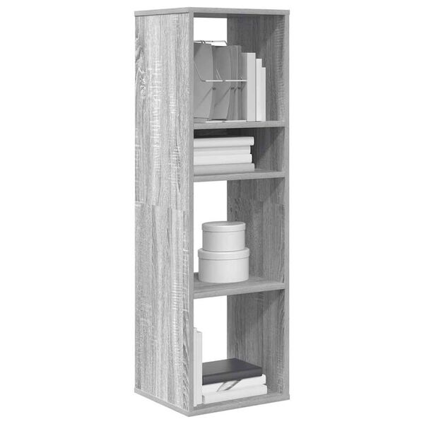 vidaXL Bibliothèque sonoma gris 34x31x112 cm bois d'ingénierie