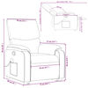 vidaXL Fauteuil inclinable de massage Vert fonc&eacute; Tissu