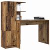 vidaXL Bureau 2 pcs Bois ancien