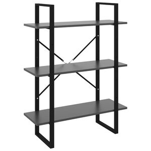 vidaXL Biblioth&egrave;que gris 80x30x105 cm bois d'ing&eacute;nierie