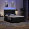 vidaXL Lit &agrave; ressorts avec t&ecirc;te de lit Noir 140 x 190 cm Velours