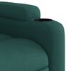vidaXL Fauteuil inclinable Vert foncé Tissu