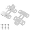 vidaXL Verrou de porte 2 pc Argent&eacute; 70 x 8 mm Acier