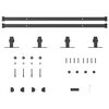 vidaXL Kit de porte d'armoire coulissante 152 cm acier au carbone
