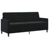 vidaXL Sofa avec rangement Noir 192 x 78 x 87 cm Polyester