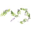 vidaXL Guirlandes de fleurs 6 pcs violet 200 cm