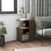 vidaXL Table d'appoint Ch&ecirc;ne marron 36x30x56 cm Bois d'ing&eacute;nierie