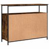 vidaXL Buffet ch&ecirc;ne fum&eacute; 100x35x80 cm bois d'ing&eacute;nierie