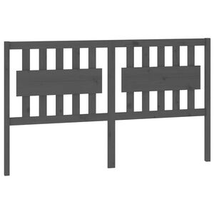 vidaXL T&ecirc;te de lit Gris 165,5x4x100 cm Bois massif de pin