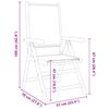 vidaXL Ensemble &agrave; manger de jardin 7 pcs taupe tissu et bois massif