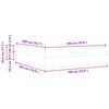 vidaXL Cadre de lit avec matelas avec matelas 2 pcs Rose Velours