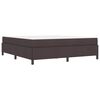 vidaXL Lit &agrave; ressorts Marron fonc&eacute; 180 x 200 cm tissu