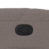 vidaXL Fauteuil inclinable Taupe Tissu