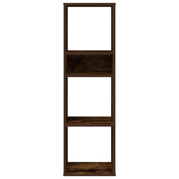vidaXL Biblioth&egrave;que ch&ecirc;ne fum&eacute; 34x31x112 cm bois d'ing&eacute;nierie