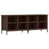 vidaXL Armoire &agrave; chaussures ch&ecirc;ne marron 131x35x50cm bois d'ing&eacute;nierie