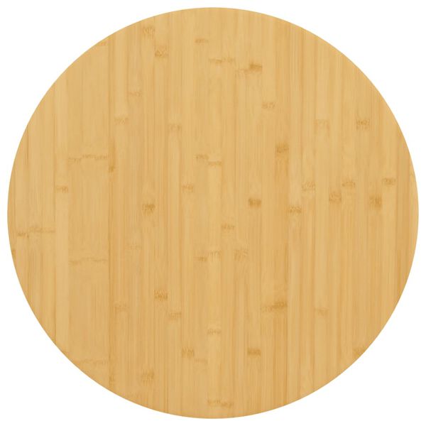 vidaXL Dessus de table &Oslash;60x4 cm bambou