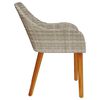 vidaXL Chaise de jardin 2 pcs Gris clair 62,5 x 55 x 82 cm polyrotin
