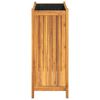 vidaXL Jardini&egrave;re avec doublure 54x31x75 cm bois massif d'acacia