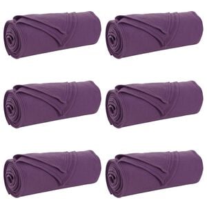 vidaXL Couvertures &agrave; jeter 6 pc Pourpre 270 x 240 cm 5.44 kg Polaire
