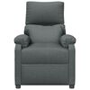 vidaXL Fauteuil Gris fonc&eacute; Tissu