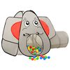 vidaXL Tente de jeu pour enfants Éléphant Gris 174x86x101 cm