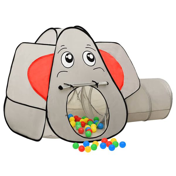 vidaXL Tente de jeu pour enfants Éléphant Gris 174x86x101 cm