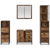 vidaXL Ensemble de mobilier de salle de bain 4 pcs Bois Ancien