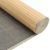 vidaXL Tapis rectangulaire naturel clair 80x100 cm bambou