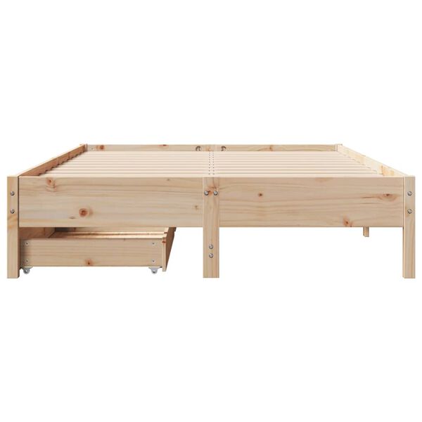 vidaXL Cadre de lit sans matelas 160x200 cm bois massif de pin
