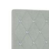 vidaXL T&ecirc;te de lit LED avec t&ecirc;te de lit Gris clair 90 cm Polyester