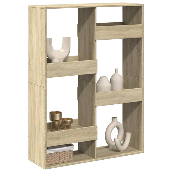 vidaXL Cloison de s&eacute;paration ch&ecirc;ne sonoma 100x33x135cm bois ing&eacute;nierie