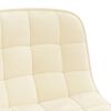 vidaXL Chaises &agrave; manger pivotantes lot de 4 Cr&egrave;me Velours