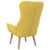 vidaXL Chaise de relaxation Jaune moutarde Tissu