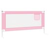 vidaXL Barri&egrave;re de s&eacute;curit&eacute; de lit d'enfant Rose 180x25 cm Tissu