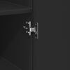 vidaXL Buffet haut noir 40x42,5x185 cm bois d'ing&eacute;nierie