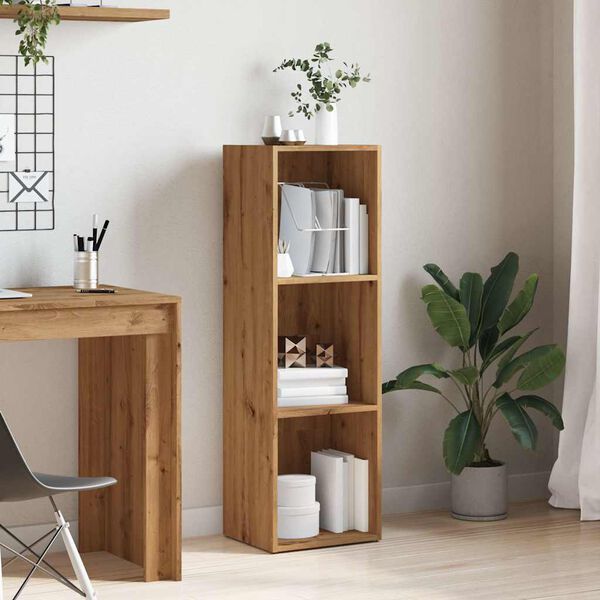 vidaXL Biblioth&egrave;que ch&ecirc;ne artisanal 36x30x114 cm bois d'ing&eacute;nierie