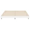 vidaXL Cadre de lit sans matelas blanc brillant 180x200 cm