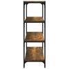 vidaXL Biblioth&egrave;que Ch&ecirc;ne fum&eacute; 80x33x100 cm Bois d'ing&eacute;nierie
