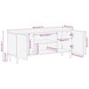 vidaXL Unites TV Marron Clair 105 x 33 x 46 cm Bois d'ing&eacute;nierie