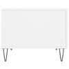 vidaXL Tables basses 2 pcs blanc 50x50x40 cm bois d'ing&eacute;nierie