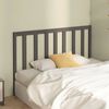 vidaXL T&ecirc;te de lit Gris 156x4x100 cm Bois massif de pin