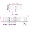 vidaXL Barri&egrave;re pour chien porte pliable 12 panneaux bois de peuplier