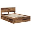 vidaXL Cadre de lit Bois ancien 160 x 200 cm Bois d'ing&eacute;nierie