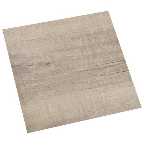 vidaXL Dalles de plancher autoadh&eacute;sives 20 pcs PVC 1,86 m&sup2; taupe