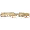 vidaXL Ensemble de canap&eacute;s d'ext&eacute;rieur 9 pc 8 place Blanc et Beige