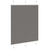 vidaXL Store pliss&eacute; anthracite 105x150 cm largeur du tissu 104,4 cm
