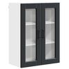 vidaXL Cabinet en verre mural PORTO Noir 60 x 31 x 80 cm