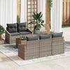 vidaXL Ensemble de canap&eacute; de jardin avec stockage 6 pcs Gris polyrotin